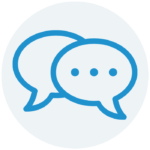 blue icon conversation – pillar